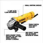 DEWALT 11 Amp Corded 4.5 in. Small Angle Grinder