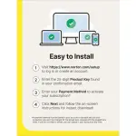 Norton - 360 Deluxe (3 Device) Antivirus Internet Security Software + VPN Android, Apple iOS, Mac OS, Windows (SYC940800F019)