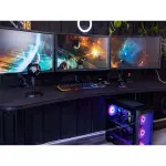 Arozzi - Arena Ultrawide Curved Gaming Desk - Pure Black (ARENA-NA-PURE-BLACK)