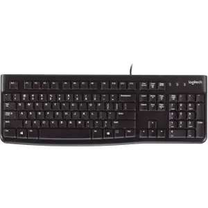 Logitech K120 Spill-Resistant Wired Keyboard – Black