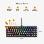Glorious GMMK 2 65% Wired Mechanical Keyboard - Black