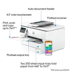 HP - OfficeJet Pro 9730e Wireless Wide Format All-In-One Inkjet Printer - White (OFFICEJET PRO 9730E/537P6A#B1H)