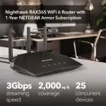 NETGEAR Nighthawk AX3000 Wi-Fi 6 Router - Black