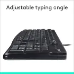 Logitech K120 Spill-Resistant Wired Keyboard – Black