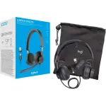 Logitech - Zone 750 Wired Headset - Noise Canceling On-Ear - Black (981-001103)