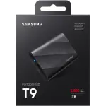 Samsung - Geek Squad Certified Refurbished T9 Portable SSD 1TB, Up to 2,000MB/s , USB 3.2 Gen2 - Black