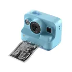 Hunkstar Kids Instant Print Camera with Dual Lens & 32GB Card – Blue