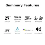 MSI PRO MP273QW E2 27" QHD Monitor with 100Hz, 1ms Adaptive Sync, Built-in Speaker - White