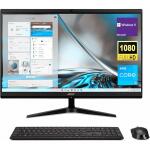 Acer Aspire C24 23.8" FHD All-in-One, Intel i3-1215U, 16GB RAM, 1TB SSD, Wi-Fi 6, Wireless KB & Mouse, Win 11 Home, Black