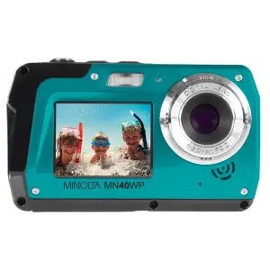 Minolta - MN40WP 48.0 Megapixel Waterproof Digital Camera (Blue)