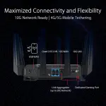 ASUS - ROG Rapture GT-BE98 Pro BE30000 Quad-band Gaming Router - Black (GT-BE98 PRO)