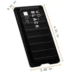 WD - BLACK P40 Game Drive for PC, PS4, PS5 and Xbox 1TB External USB 3.2 Gen 2x2 Portable SSD - Black (WDBAWY0010BBK-WESN)