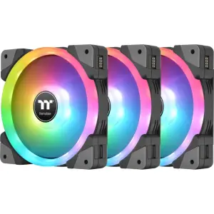 Thermaltake SWAFAN EX 12 RGB PC Cooling Fan (3-Pack) TT Premium Edition - Black