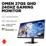 HP OMEN 27" QHD 240Hz IPS Gaming Monitor with HDR – Black