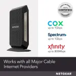 NETGEAR Nighthawk DOCSIS 3.1 Cable Modem – Black