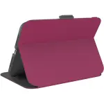 Speck - Balance Folio Case with Microban for Apple iPad mini (A17 Pro) and Apple iPad mini (6th Generation 2021) - Verry Berry Red / Slate Grey