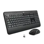 Logitech MK540 Full-Size Wireless Keyboard & Mouse for PC – Black