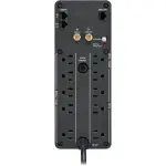APC Back-UPS Pro 1500VA, Tower, 120V, 10 Outlets, LCD, USB-C & USB-A Ports – Black