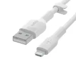 Belkin BoostCharge 6.6FT USB-A to Lightning Cable with Clip - White