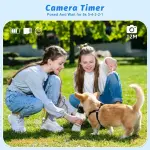 Contixo KC1 Kids' Splash-Proof Camera (Waterproof Case, Silicone Cover) – Green