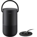 Bose - Portable Smart Speaker with built-in WiFi, Bluetooth, Google Assistant and Alexa Voice Control - Triple Black (829393-1100)