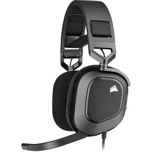 CORSAIR - HS80 RGB Wired Gaming Headset for PC - Carbon