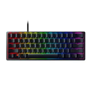 Razer - Huntsman Mini 60% Wired Optical Linear Switch Gaming Keyboard with Chroma RGB Backlighting - Black (RZ03-03390200-R3M1)