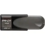PNY Elite Turbo Attache 4 32GB USB 3.2 Flash Drive – Black