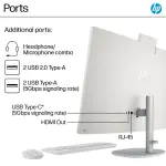 HP 27" FHD Touch-Screen All-in-One Desktop– Intel Core Ultra 7, 16GB RAM, 1TB SSD – Shell White