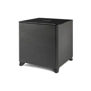 MartinLogan - Dynamo Foundation 10, 10” Sealed, Powered Subwoofer, with Magnitude MT-400 Amplifier, DSP-Optimized, and Wireless Ready - Brushed Black (DYNFND10D)