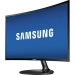 Samsung - 390C Series 24" LED Curved FHD AMD FreeSync Monitor - Black (C24F390)