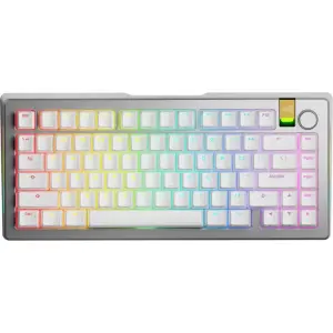 Glorious - GMMK 3 PRO HE 75% Wireless Hall-Effect Linear Switch Gaming Keyboard- Silver (GLO-GMMK3-PRO-75-PB-HE-WL-S-US)