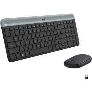 Logitech MK470 Wireless Keyboard & Mouse Bundle – Black/Gray