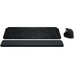 Logitech MX Keys S Combo Wireless Keyboard & Mouse with Palm Rest - Black