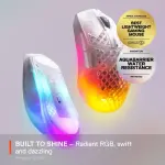 SteelSeries - Aerox 3 Super Light Honeycomb Wireless RGB Optical Gaming Mouse - Ghost Edition (62610)