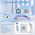 Contixo KC3 Kids 1080P Selfie Camera with Games – Blue