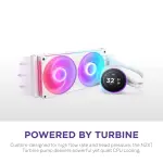 NZXT Kraken Elite 280mm RGB Liquid Cooler with 60FPS Display - White