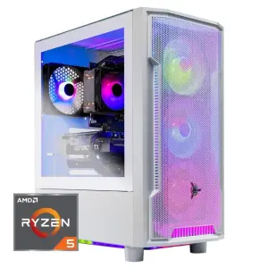 Skytech Gaming - Archangel 4 Gaming Desktop PC – AMD Ryzen 5 7600X – 32GB Memory – AMD Radeon 7600 – 1TB NVMe SSD - White (ST-ARCH4-0999-W-BU)