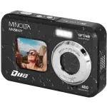 Minolta Duo MN50WP 48MP Waterproof 5K Digital Camera – Black