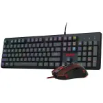 REDRAGON S107-BA RGB Gaming Keyboard & Mouse Combo, 3200 DPI, Plug & Play – Black