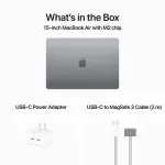 Apple Geek Squad Certified Refurbished MacBook Air 15" - M2 Chip, 8GB RAM, 512GB SSD - Space Gray.