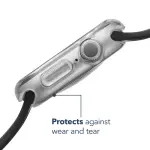 Insignia™ - Bumper Cases for Apple Watch 42mm Series 10 (2-Pack) - Black/Clear (NS-AWBC42BC2)