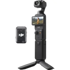 DJI Osmo Pocket 3 Creator Combo 4K Handheld Camera with 3-Axis Stabilization – Gray