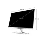 HP 21.5" FHD FreeSync Monitor – Silver & Black