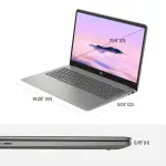 HP - 15.6" Full HD Chromebook Plus Laptop with Google AI - Intel Core i3 - Mineral Silver (15a-nb0033dx/8D616UA#ABA)