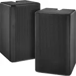 Insignia™ - 2-Way Indoor/Outdoor Speakers (Pair) - Black (NS-IOPS22)