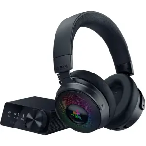Razer - Kraken V4 Pro Wireless Gaming Headset with 9 Zone Chroma RGB - Black (RZ04-05160100-R3U1)