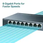 TP-Link 8-Port Gigabit Unmanaged Switch – Black