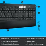 Logitech MK850 Performance Wireless Keyboard & Mouse Combo – Black