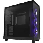 NZXT - H6 Flow RGB ATX Mid-Tower PC Case with Dual Chamber - Black